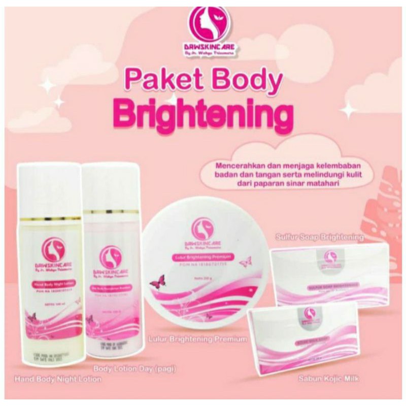 Handbody Pemutih Kulit Badan  Bpom Aman Ampuh Permanen