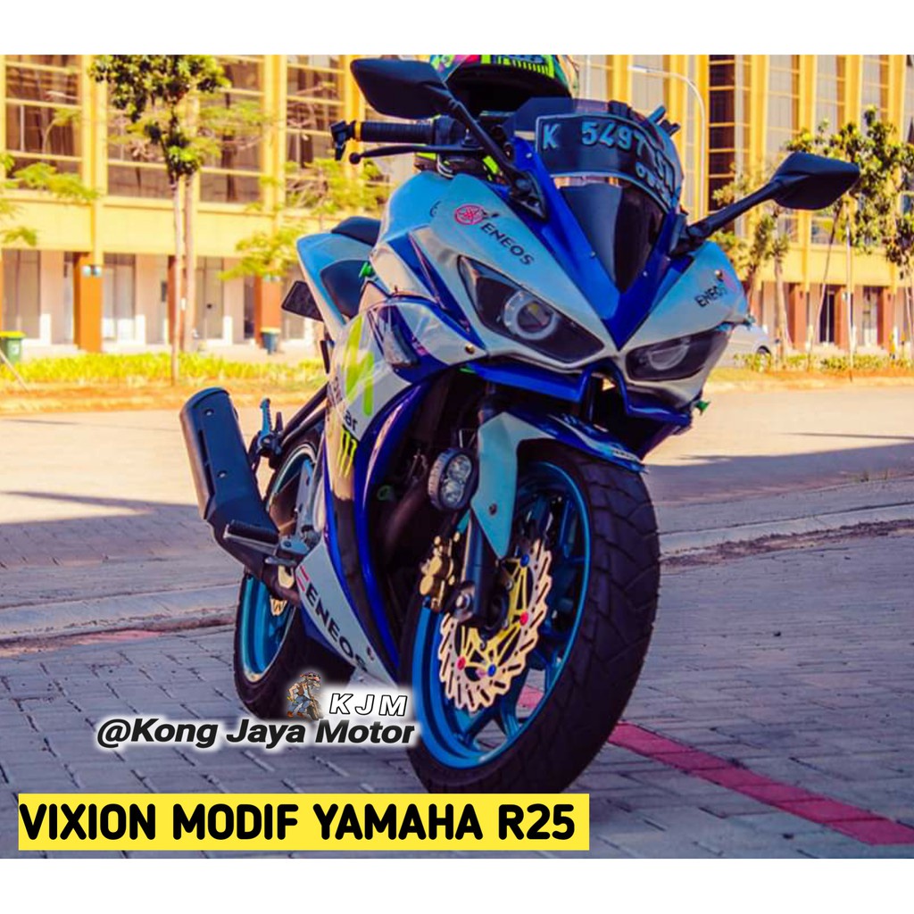 Jual Full Fairing Vixion New R25 V4 Vixiom New Nvl Nva Full Modif R25 V4 PROMO HARGA TERMURAH Indonesia Shopee Indonesia