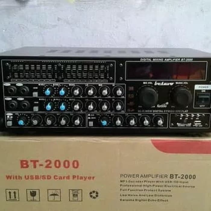 Ampli mixer karaoke betavo BT-2000 USB Amplifier karaoke musik music audio sound system ampli murah