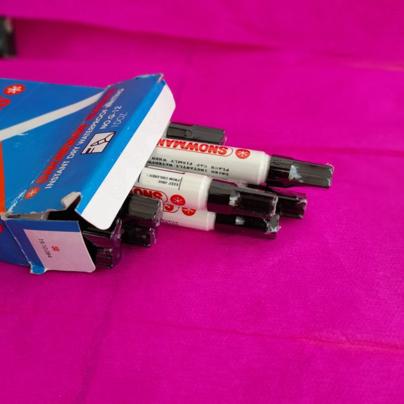 

Snowman Marker No. G-12 Permanent - Spidol Hitam - ERZ Stationery