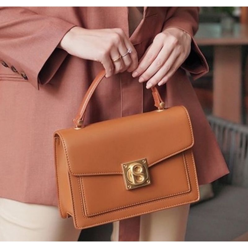 Kate Bag Buttonscarves Brown Sugar