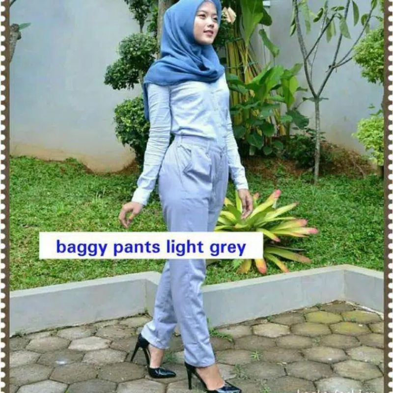 BAGGY PANTS PREMIUM AMERICAN DRILL CELANA PANJANG WANITA CELANA KANTOR KERJA NOT KULOT