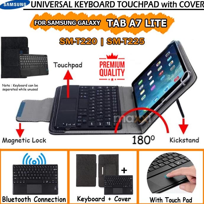 Samsung Galaxy Tab A7 LITE Keyboard Touchpad Trackpad Flip Cover Case