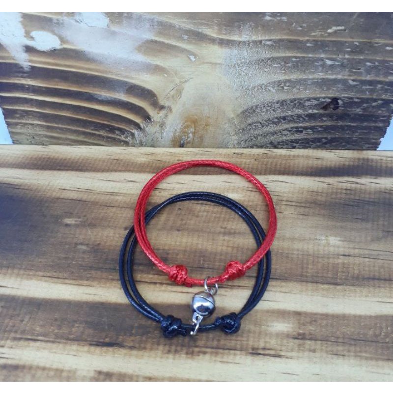 cod Gelang Magnet polos warna hitam +merah/Gelang ikatan cinnta/