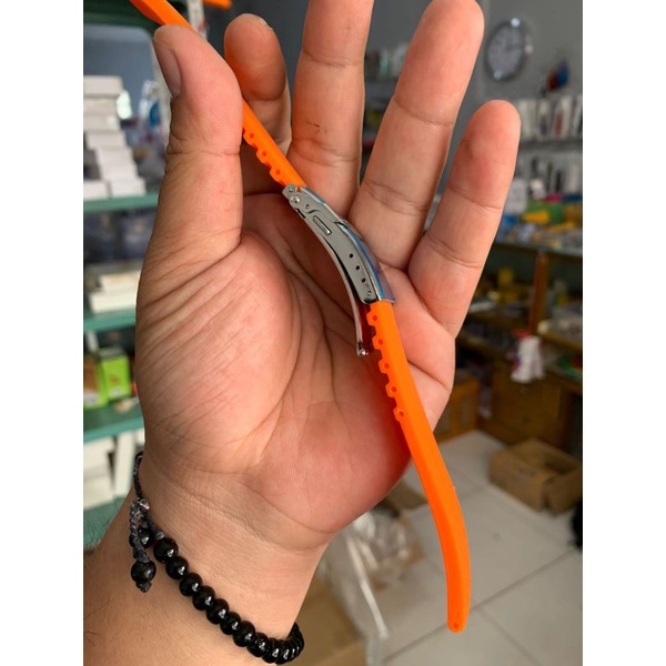 Strap Tali Jam Tangan Rubber seiko Oren 22MM