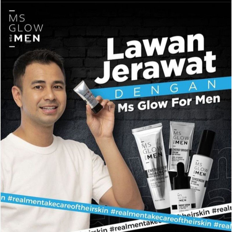 MS GLOW MEN paket lengkap perawatan wajah pria