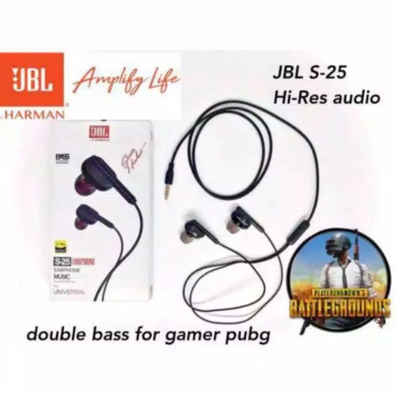 HEADSET HANDSFREE JBL S-25 HANDSFREE EARPHONE JBL S-25