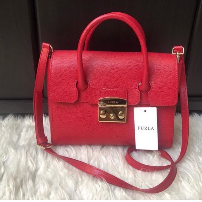 furla metropolis satchel rubi