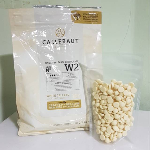 

Callebaut White Chocolate Couverture 28% Repack 500g