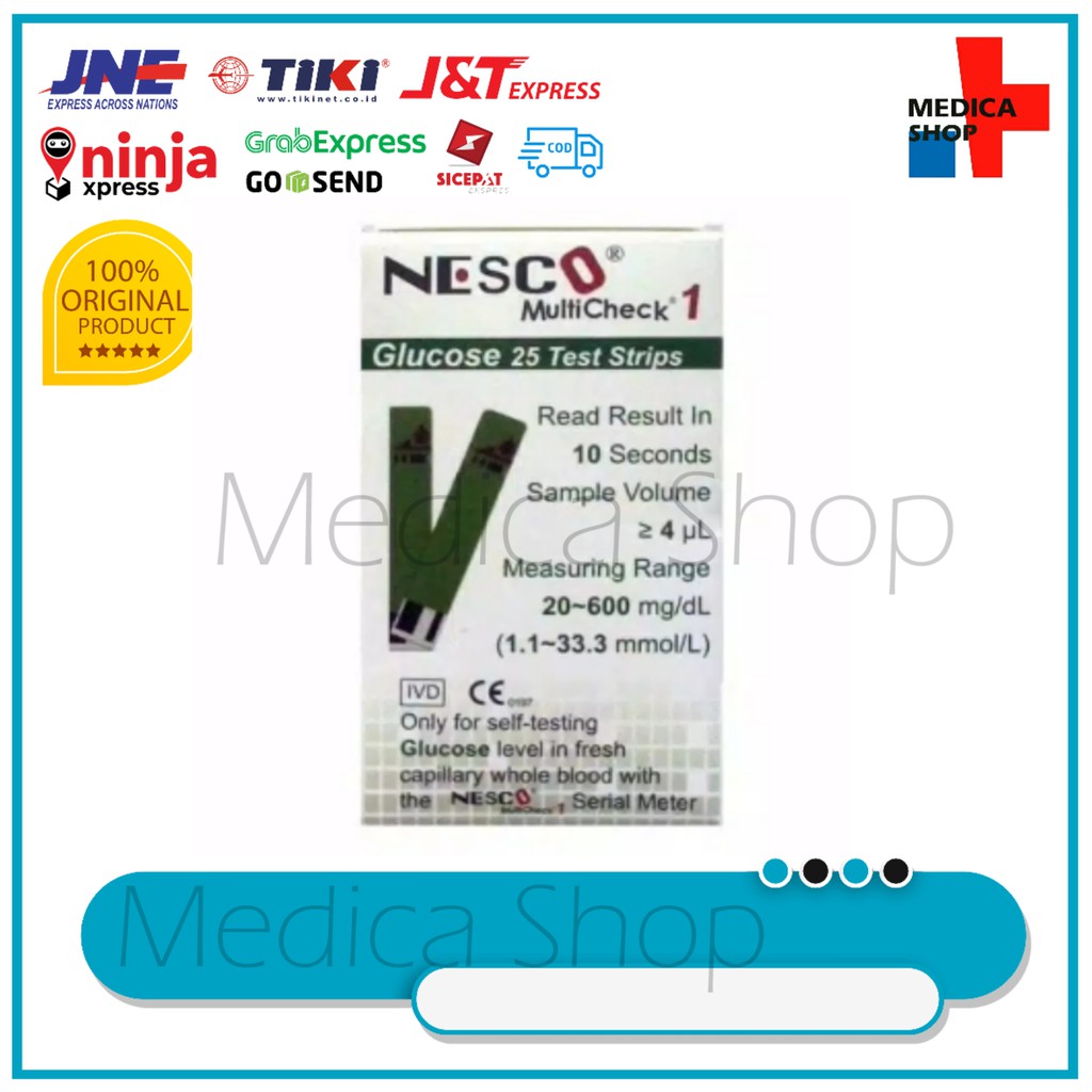 Strip Nesco Glucose / Gula isi 25