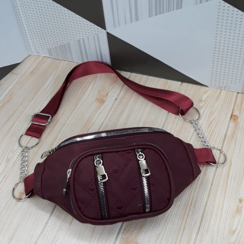 TAS WAISTBAG WANITA MASAKINI KARET SIZE 34X16CM