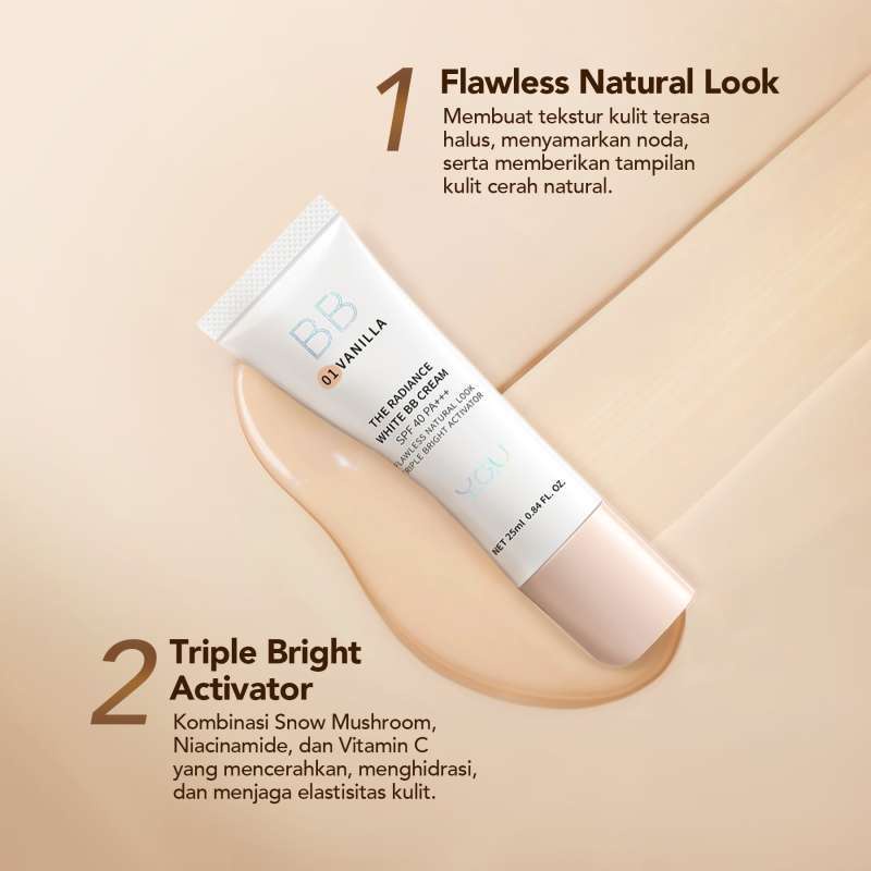 YOU Radiance White BB Cream SPF 40 PA+++ 25ml