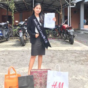 ( 1 HARI JADI ) Selempang tanpa pita / Selempang wisuda Makassar / selempang Makassar