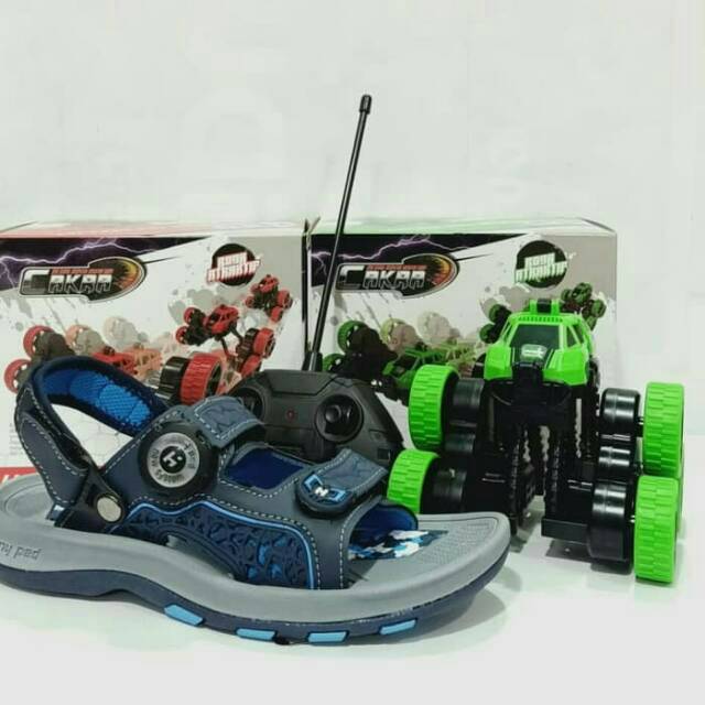 Sandal Gunung Homyped Pandawa 01 biru Berhadiah mobilan  