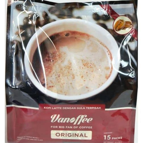 Jual Vanoffee Original Coffee Latte 15Pc Instan Gula Terpisah Kopi