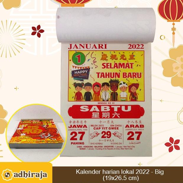 

best produk] Kalender China Harian Sobek Lokal 2022 - Big (19x26.5 cm)