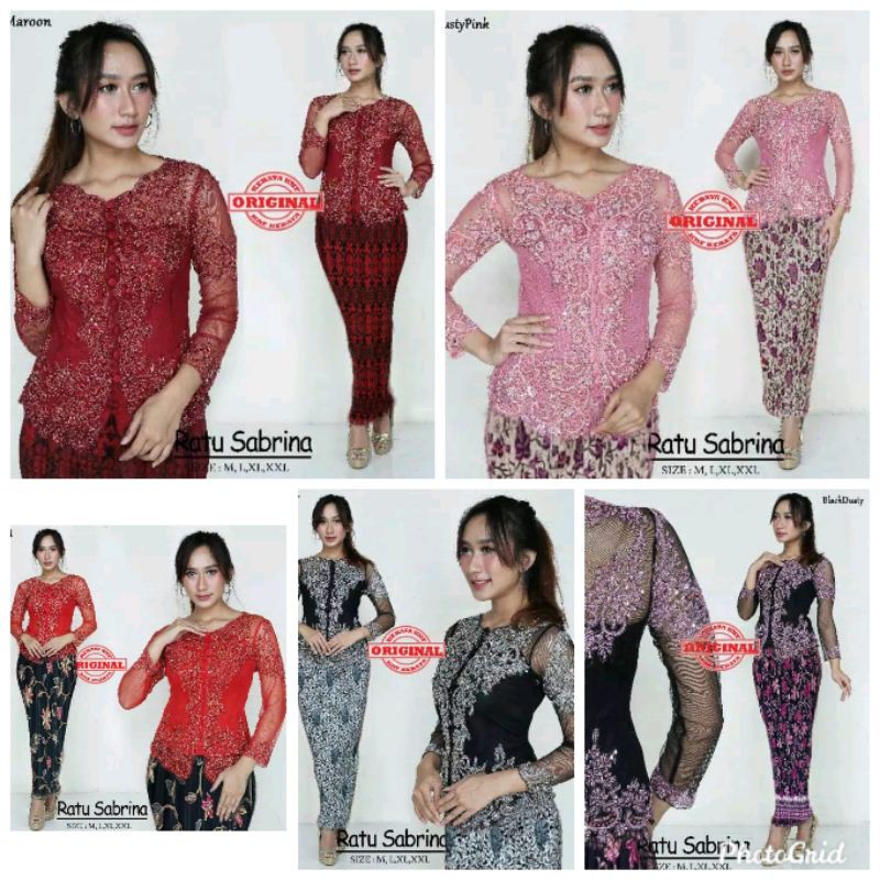 KEBAYA PAYET/KEBAYA MODERN/KEBAYA TILLE//KEBAYA PAYET SET ROK SPAN BATIK