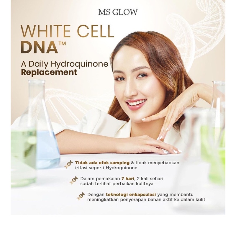 [NEW] MS GLOW White Cell DNA Paket Wajah Free Pouch / Bonus Totebag Terbaru