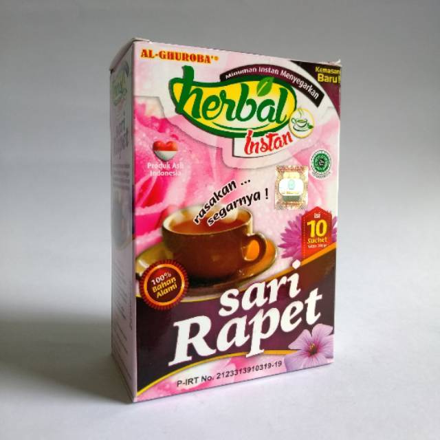 Instan Sari Rapet Herbal Alami Isi 10 Sachet