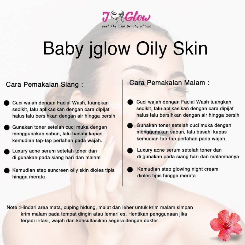 SKINCARE BABY JGLOW UNTUK KULIT BERMINYAK/JERAWAT