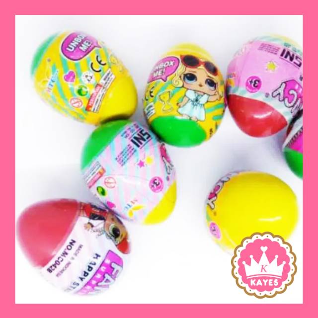 [KAYESHOP] Telur isi Kejutan (Boy Girl) Surprise Egg (Telor Hadiah.Knocker Ball.Mainan Edukasi Anak)