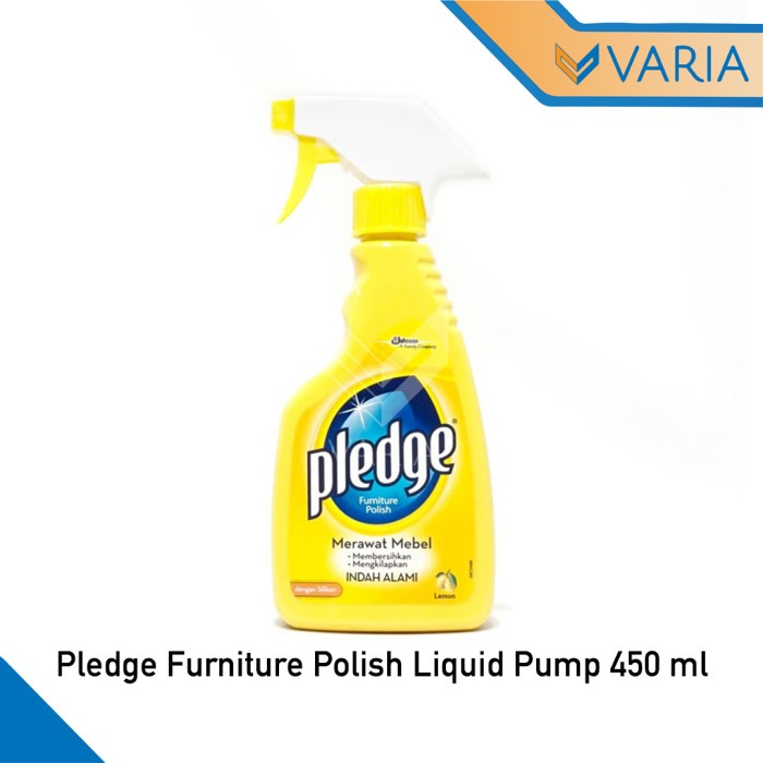 Pledge Furniture Polish Liquid Pump 450 ml Pengkilap Kayu Cair