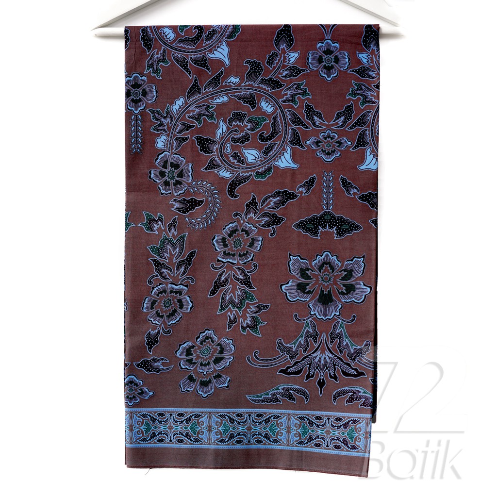 KAIN BATIK KATUN Premium Motif Kembang Godong Mlungker Warna Biru Dongker 726932 Cap 72 Jarik Jarit Samping Kebat Panjang Batik Katun Modern Premium Bahan Seragam Batik Pernikahan Kantor Keluarga Murah Kamen Jadi Batik Bali Lembaran