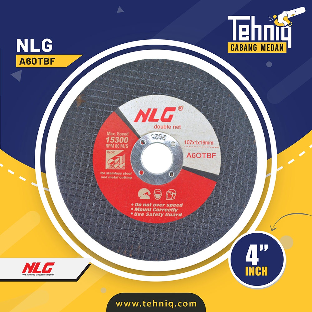 Mata Pisau Potong Besi Cut Off NLG A60TBF Ukuran 107X1X16MM ( 14 Inch )