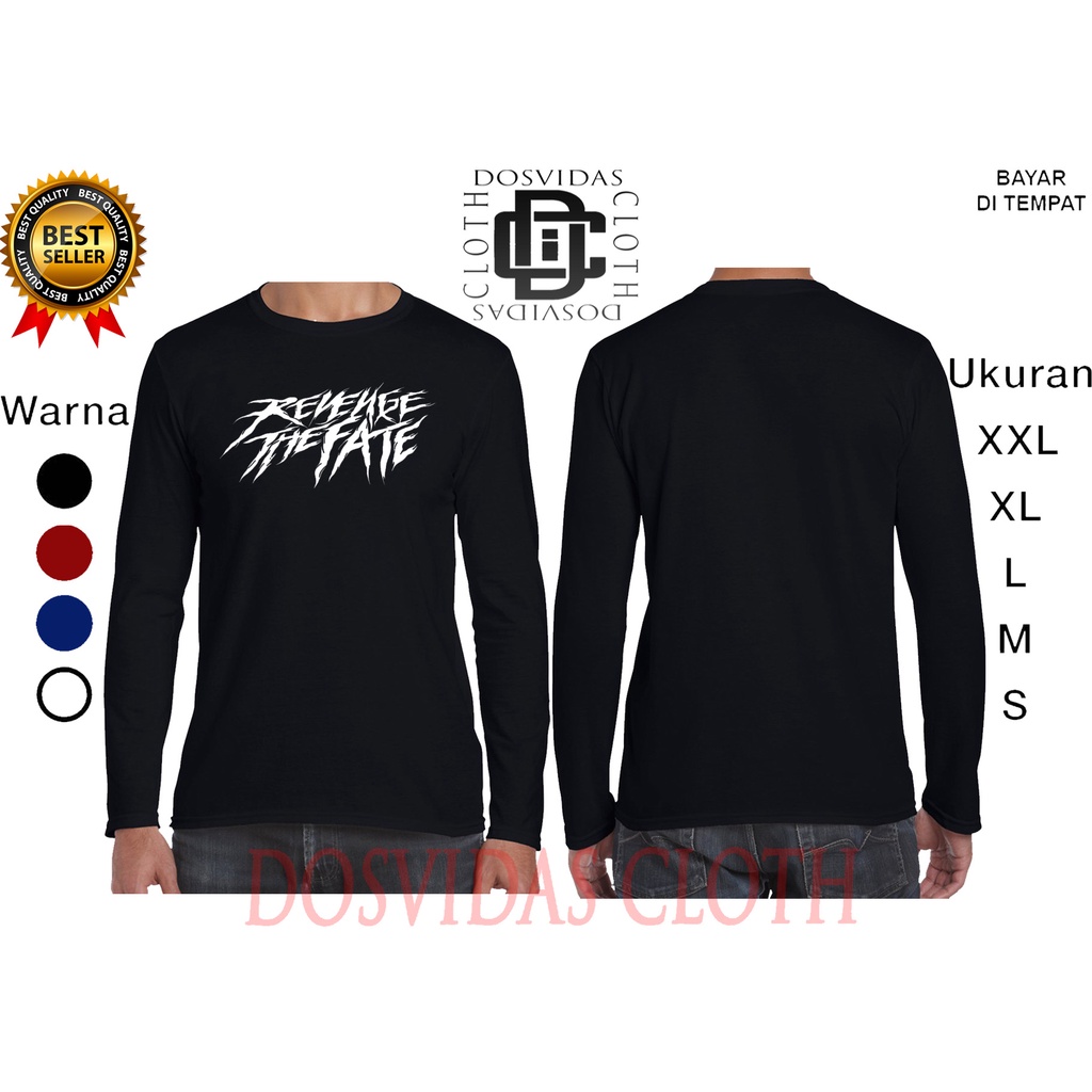 Import Quality MURAH BAJU KAOS LENGAN PANJANG REVENGE THE FATE keren RTF