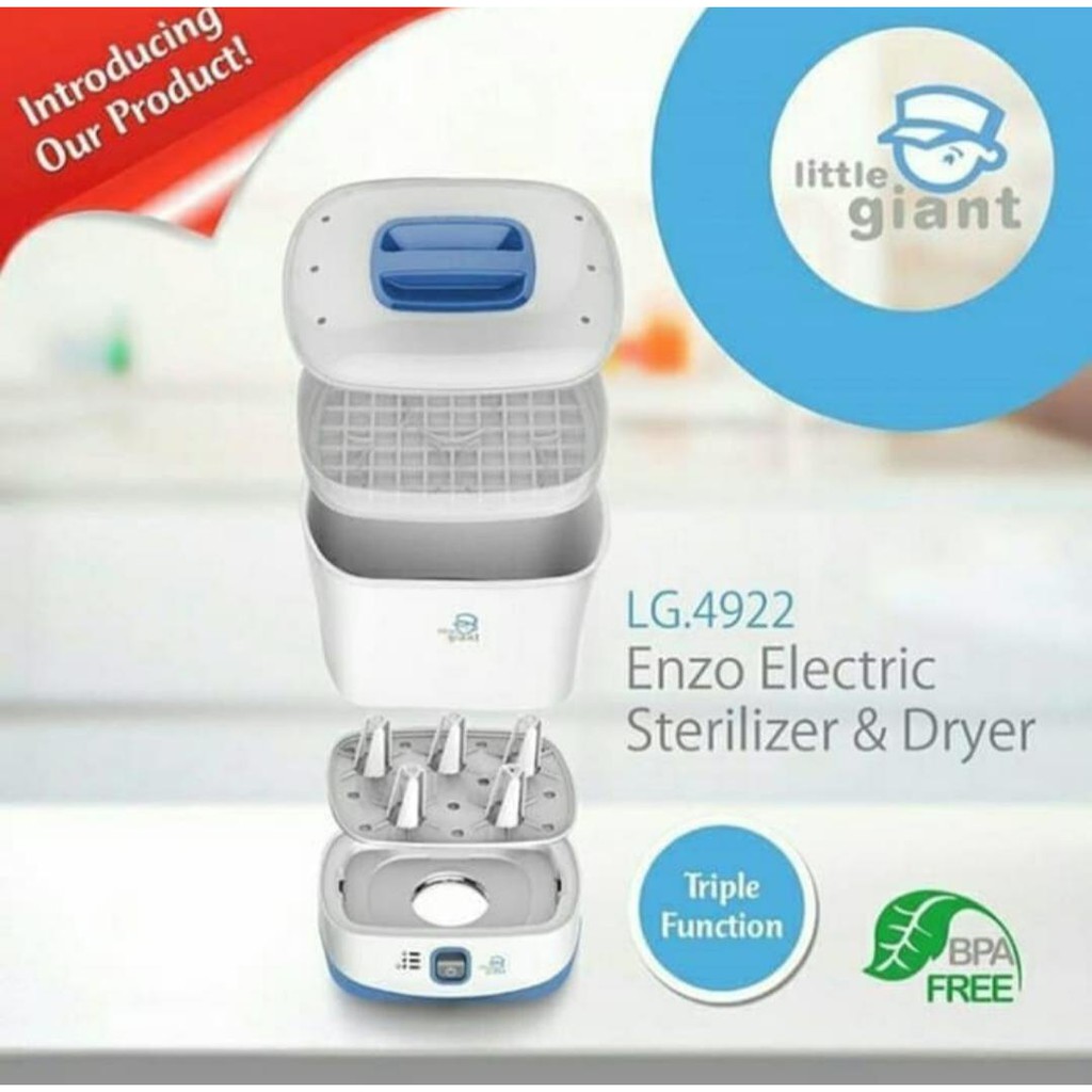 Little Giant LG 4922 Enzo Electric Sterilizer &amp; Dryer Steril Botol susu