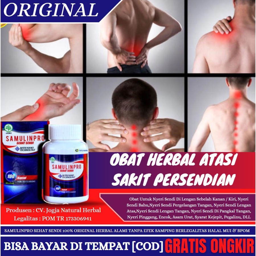 Obat Untuk Nyeri Sendi Di Lengan Kanan Kiri Bahu Pergelangan Tangan Lengan Atas Samulinpro Shopee Indonesia