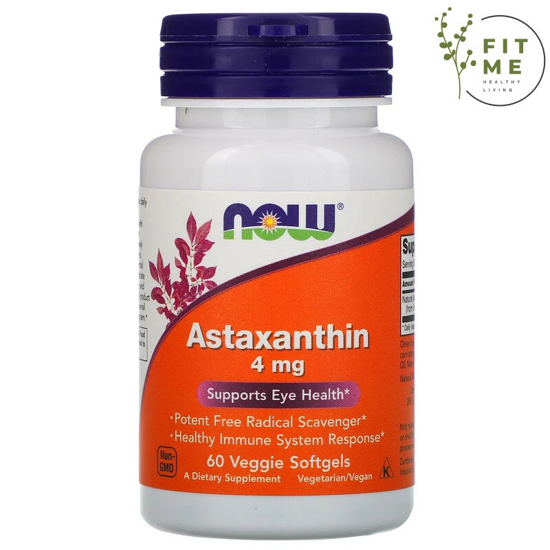 NOW FOODS ASTAXANTHIN 4MG 60 SOFTGELS