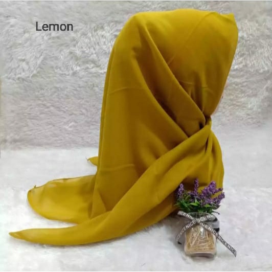 QBZ / SEGI 4 PARIS PREMIUM SERI WARNA 3 / JILBAB SEGIEMPAT PARIS NECI /SEGI EMPAT REDROS/VARISA/AZARA / CIPUT RAJUT DUA WARNA-Lemon