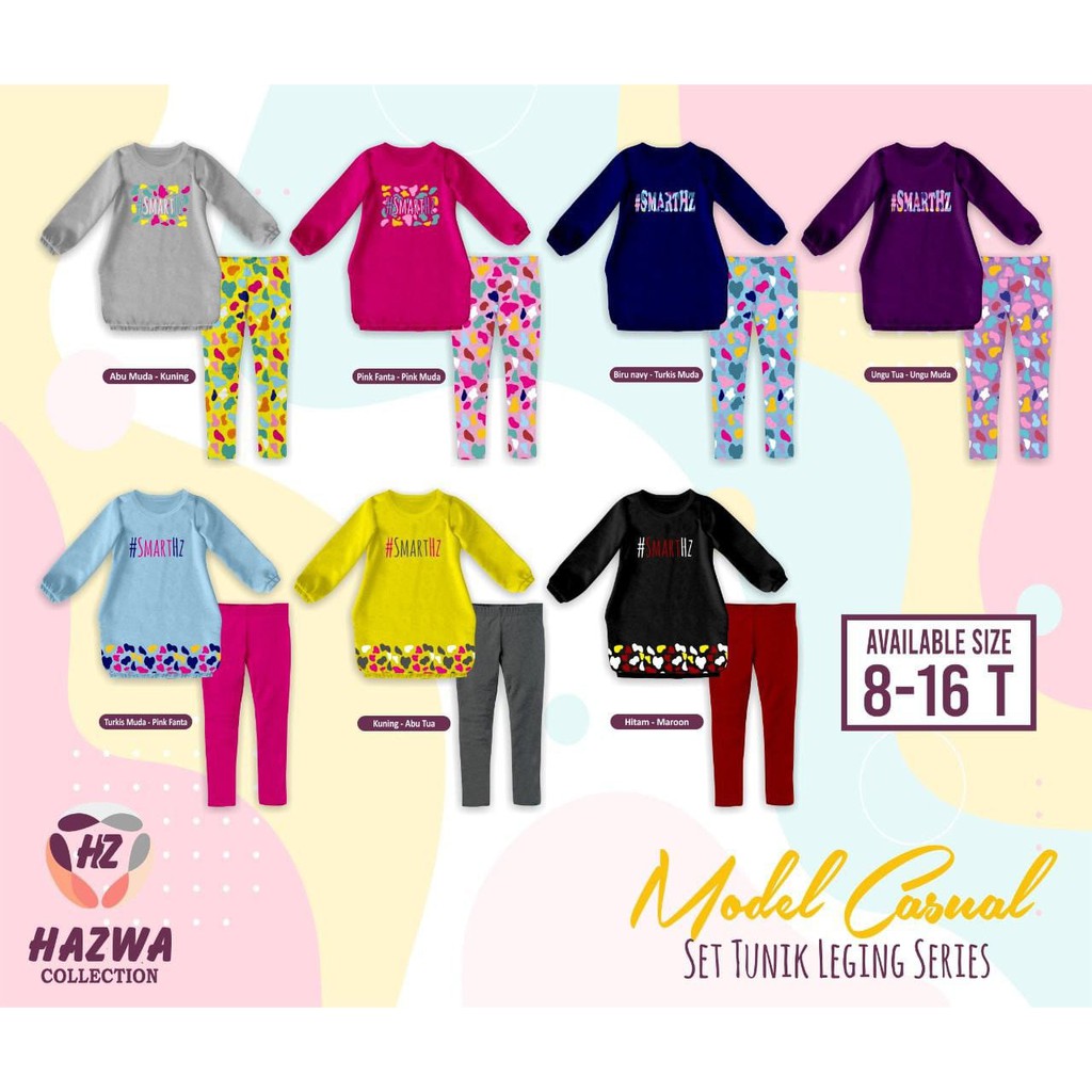 Setelan Tunik Legging Casual HAZWA Collection