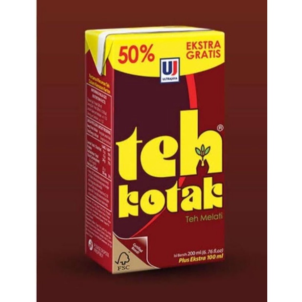 ultra teh kotak 200ml isi 24pcs