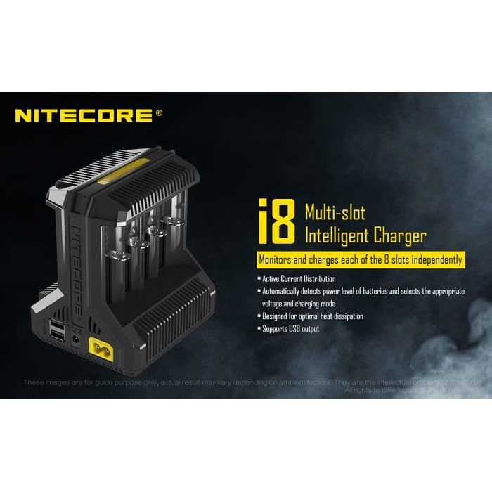 Nitecore i8 Intellicharger Universal Battery Charger 8 Slot - i 8