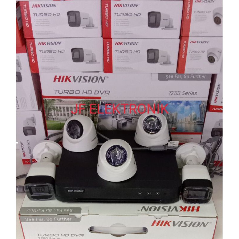 paket cctv hikvision 5mp 8 channel 5 camera hikvision 5mp