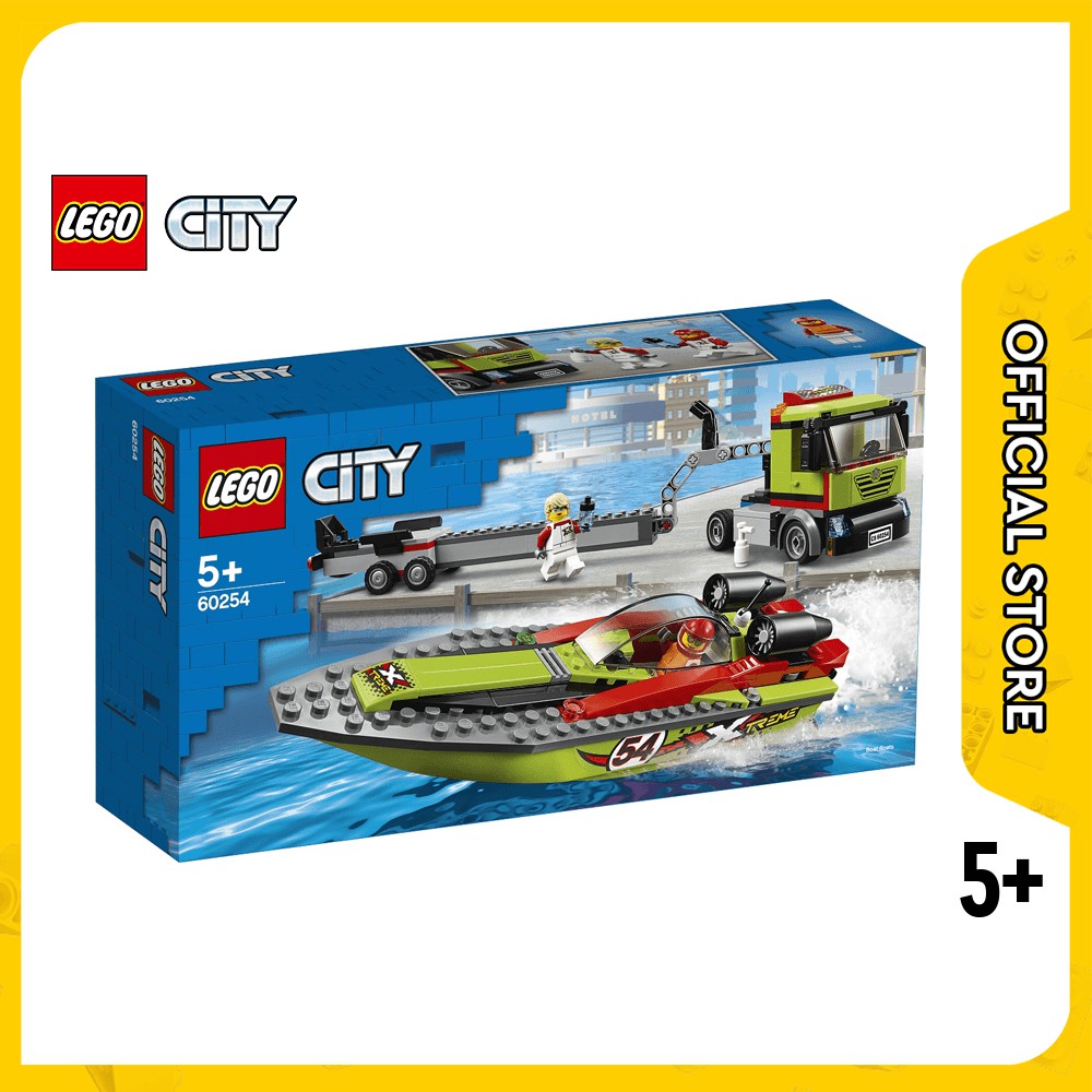 LEGO  City 60254 Great Vehicles Race Boat Transporter  238 