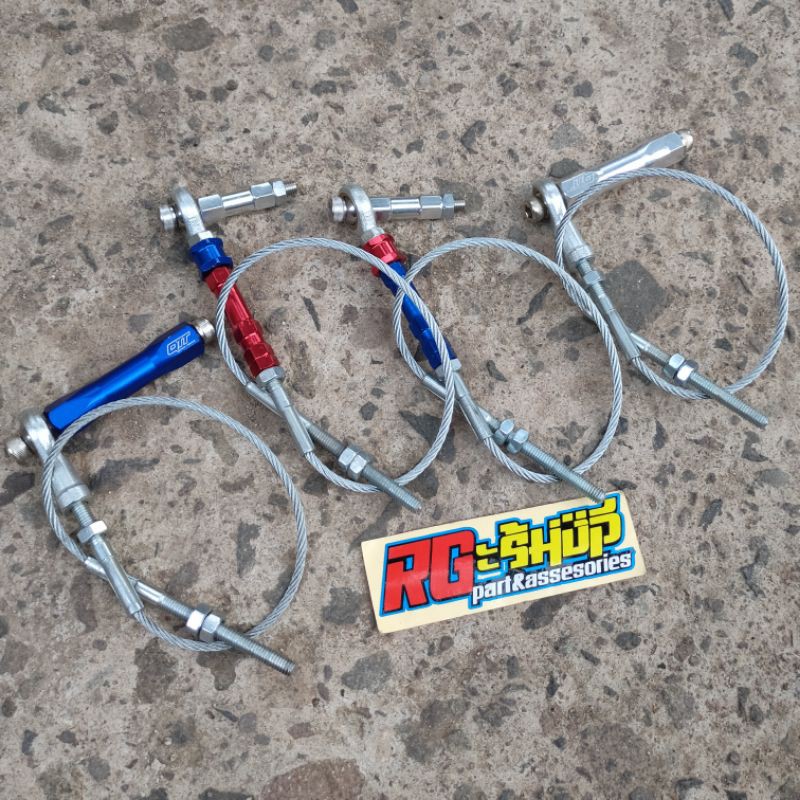 seling kawat tarikan rem belakang tromol stainless ninja 150 r/rr, rx king QTT racing thailand
