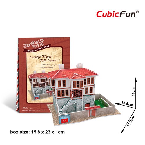 3d Puzzle folk House Landhaus 2 Turchia CUBIC Fun 