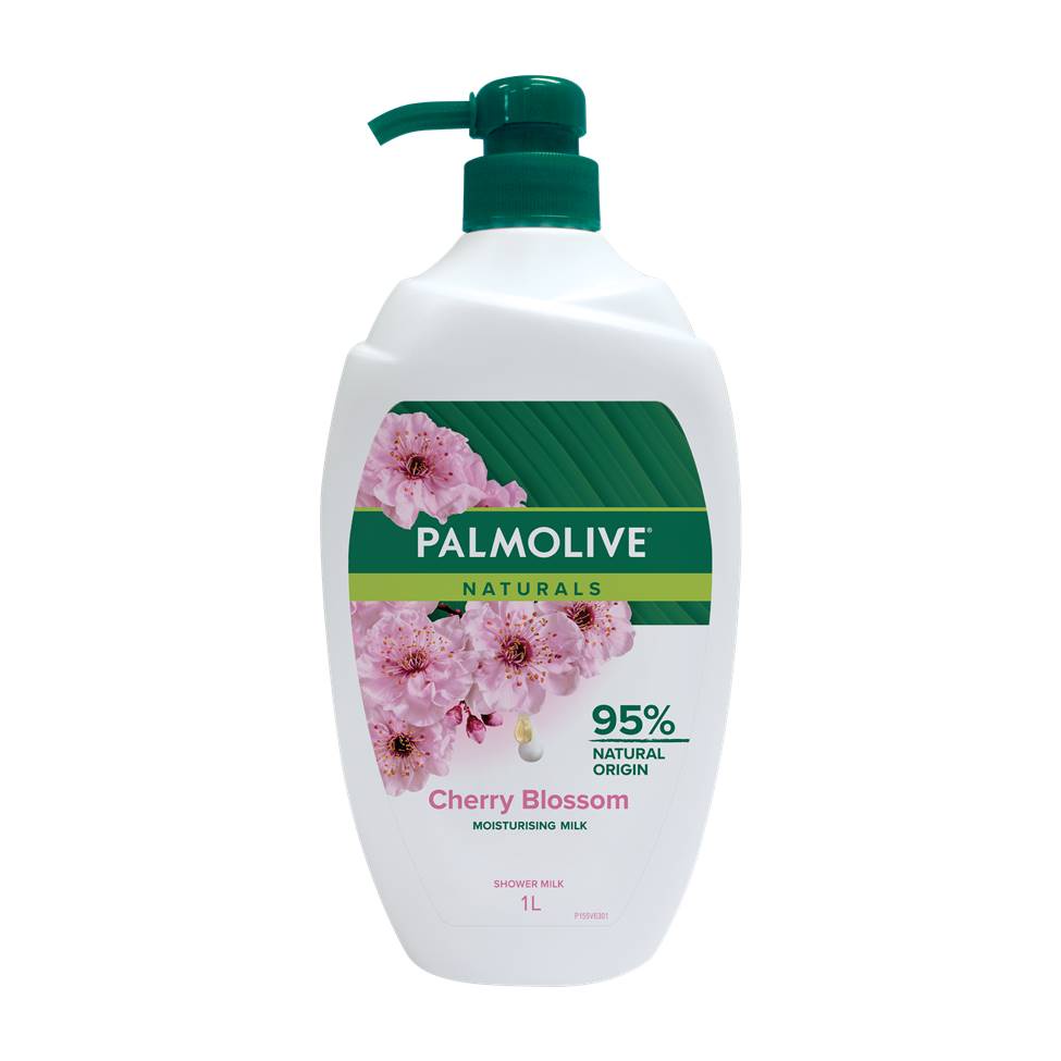 Palmolive Naturals Shower Gel Cherry Blossom 1L - Sabun Mandi Cair Image 2