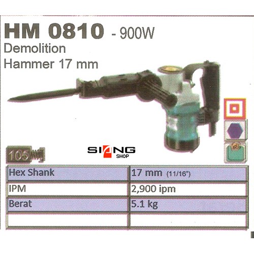 Makita HM 0810 / HM0810 Mesin Bobok Beton