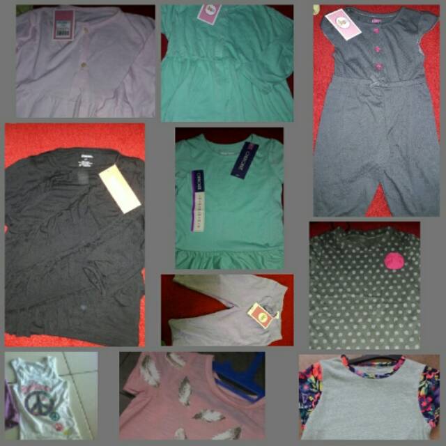 Paket baju anak sisa eksport