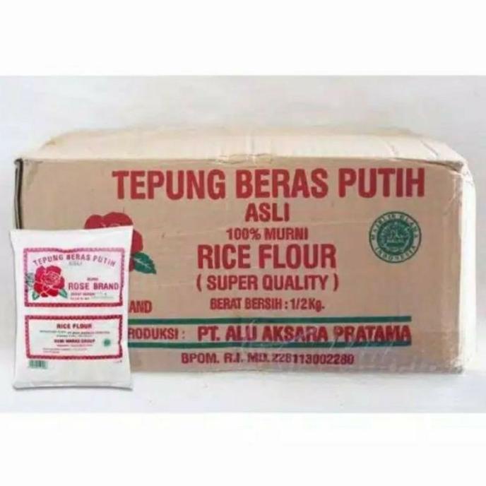 

BISA COD Tepung beras Rosebrand 500 Gr 1 dus