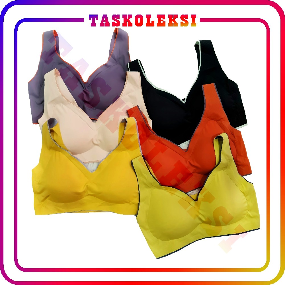 ☛TK☚ B057 Bra Sport BH yoga lari Wanita dengan Model Kualitas Tinggi untuk / ZERO FEEL BH