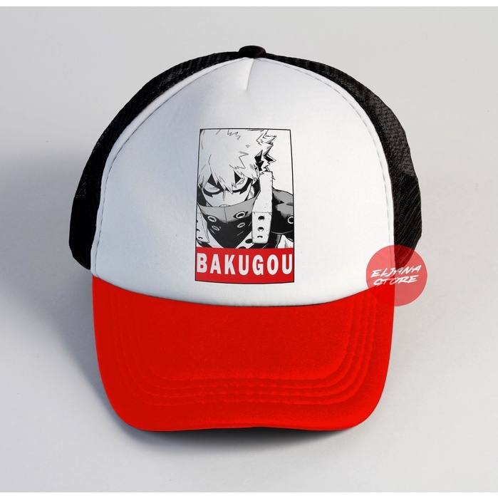 Bakugo / Topi Anime / Demon Slayer / Topi Jaring Distro / Topi Premium / Topi sablon