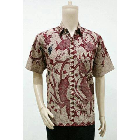 Sarimbit Batik Couple Terkini Lowo Barong Warna Merah Tosca Hitam Biru Kuning M  BATIK MODERN U6E0