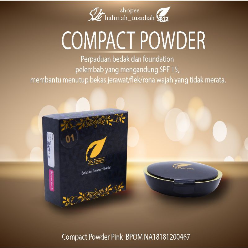 BEDAK SR12 / COMPACT POWDER SR12 / EXCLUSIVE COMPACT POWDER SHEER PINK SR12
