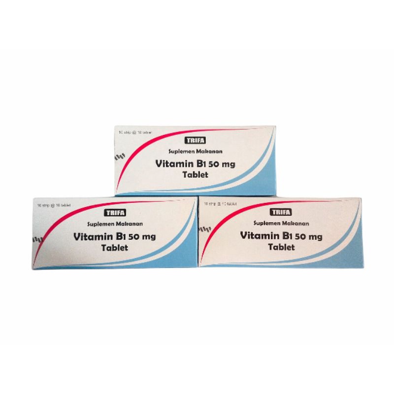 Vitamin B1 50 Mg Tablet Trifa Lazada Indonesia