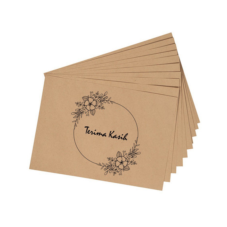 

EXTRA KARTU UCAPAN / THANKS CARD KERTAS SAMSONS UNTUK DEKORASI SOUVENIR
